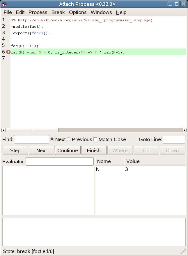 Attach Process Window Attach Process Window
